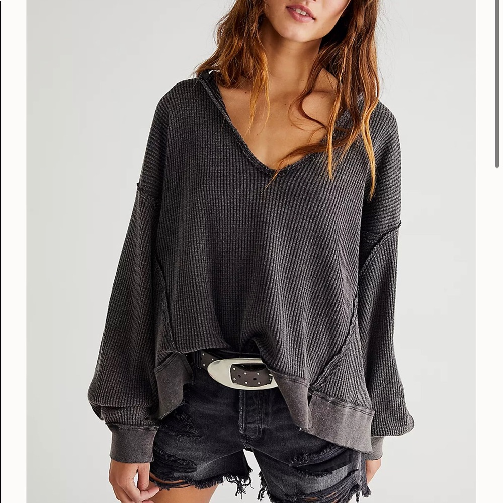 Free People off shoulder thermal